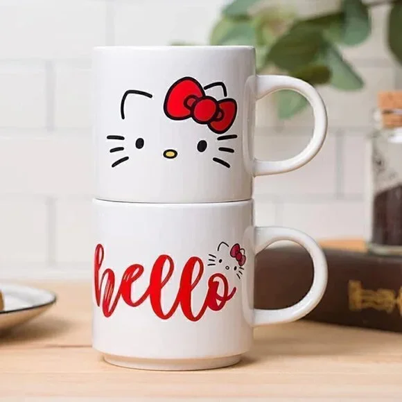 Hello Kitty Ceramic Mug Set of Two FINAL PRICE - Picture 1 of 5